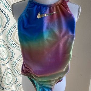 Nike Rainbow Tie Dye Ombre Competition Swimsuit